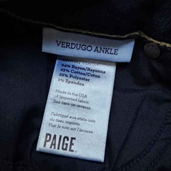 PAIGE verdugo ankle in Nottingham NWOT - Picture 2 of 5